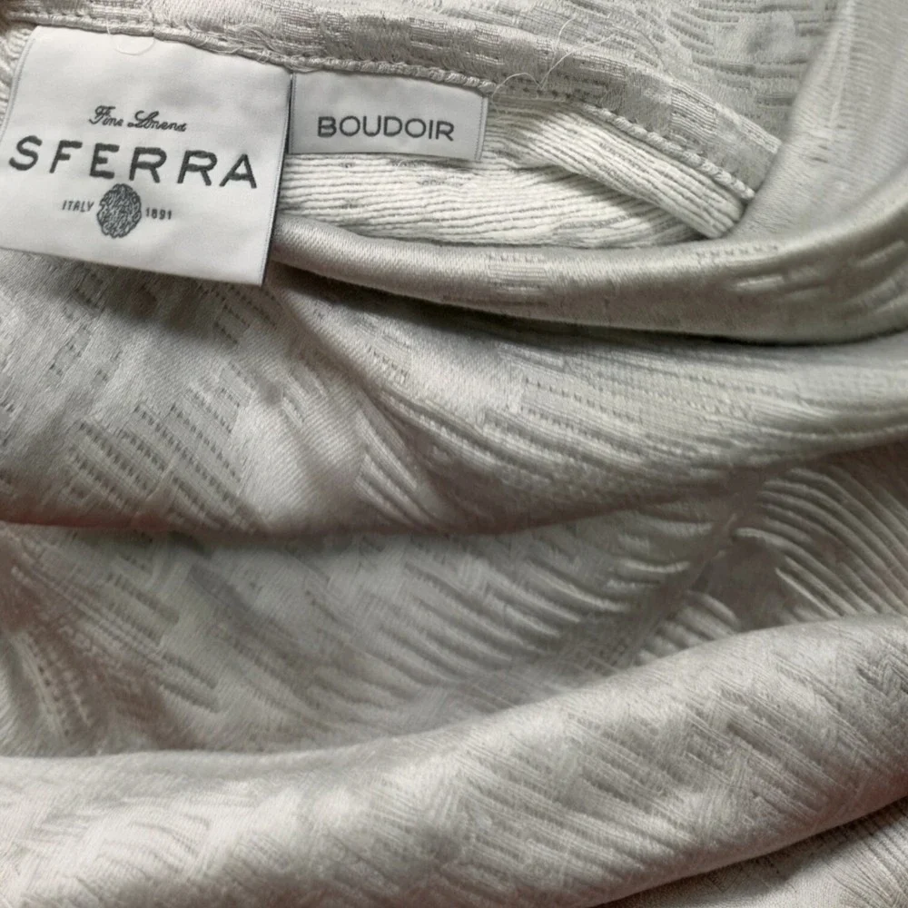 Sferra Aldino Boudoir Sham Flange #3786 12x16 Brand New w/tag Italy Color: Tin